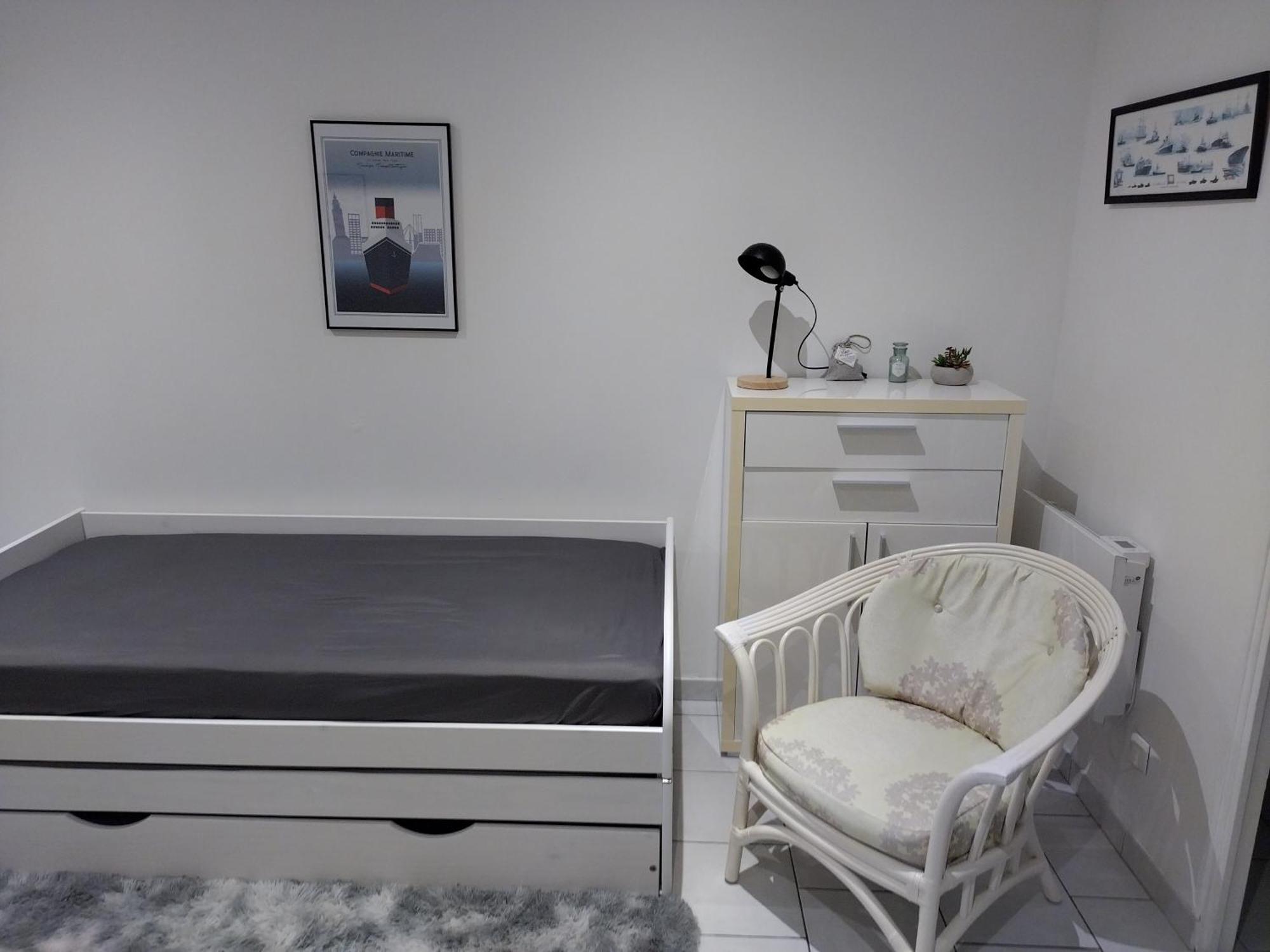 Charmant Studio Canape Lit Netflix Prime Video Dazn Wifi Le Havre Dış mekan fotoğraf